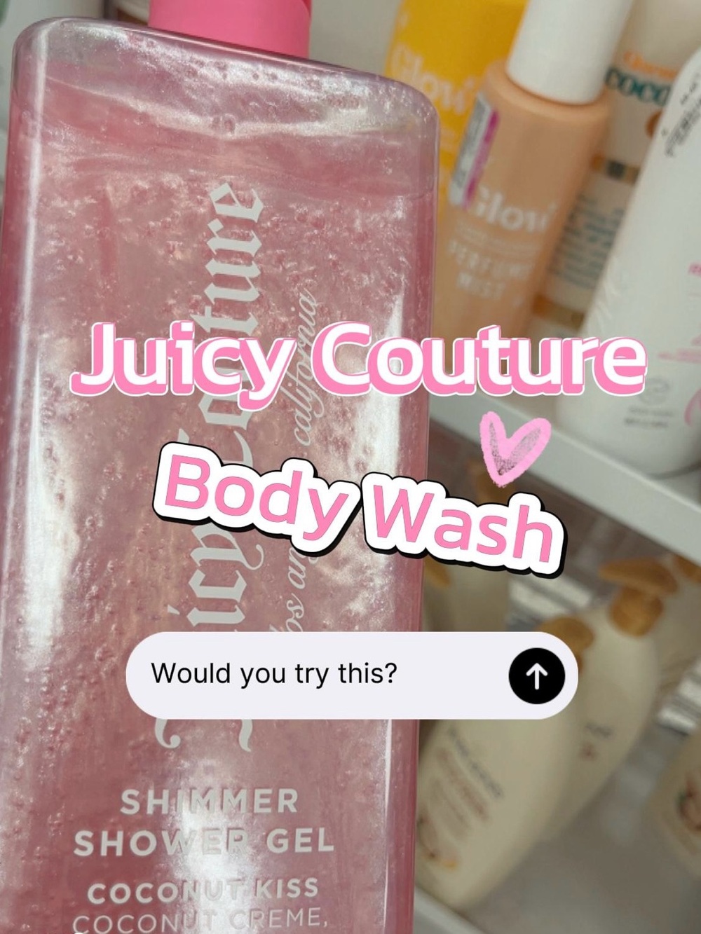 Juicy Couture ~ Coconut &
Strawberry Shimmer Shower Gel 34
fl oz